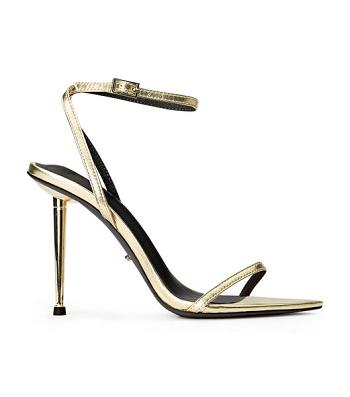 Tony Bianco Myra Gold Nappa Metallic 10.5cm Event Heels Gold / Metal | MYQCS93936