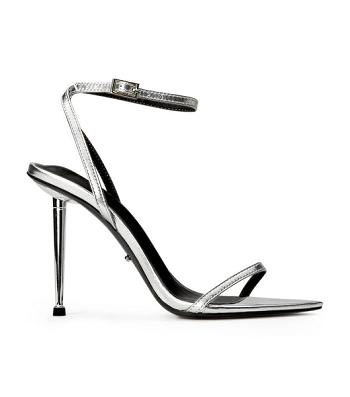 Tony Bianco Myra Silver Nappa Metallic 10.5cm Stiletto Heels Silver / Metal | EMYHC60508