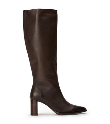 Tony Bianco Peppe Choc Como 7.5cm Mid Calf Boots Chocolate | DMYVO51776