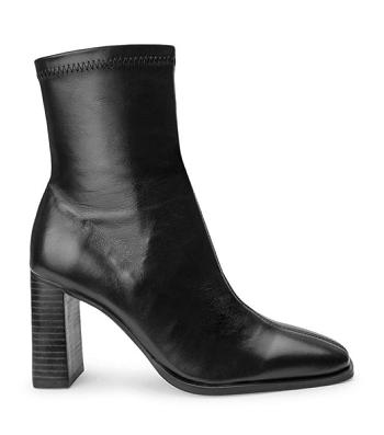 Tony Bianco Rover Black Venice 8.5cm Ankle Boots Black | MYQAV81286