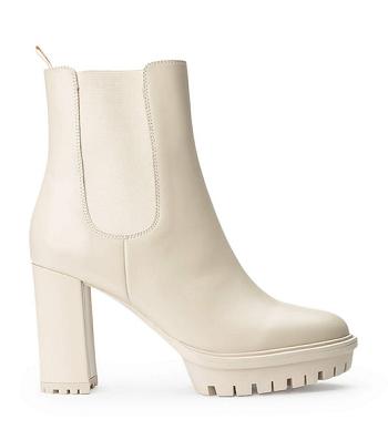 Tony Bianco Sammy Vanilla Capretto 10cm Ankle Boots Light Yellow | DMYVO72680