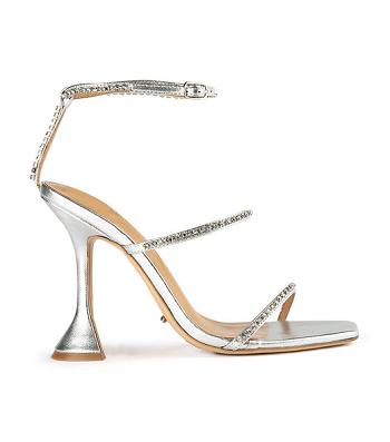 Tony Bianco Shy Silver Nappa Metallic 10.5cm Bridal Heels Silver / Metal | GMYUC91856