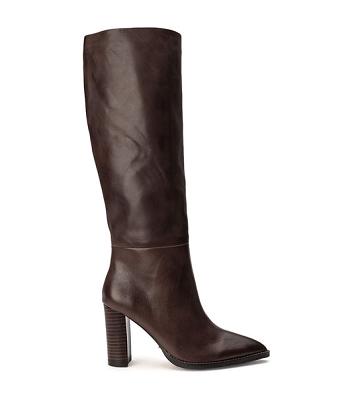 Tony Bianco Skyla Choc Como 9cm Heeled Boots Chocolate | FMYHY25135