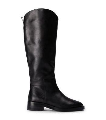 Tony Bianco Tyler Black Como 4cm Mid Calf Boots Black | MYICD72477