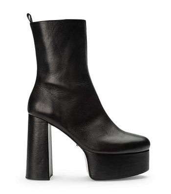 Tony Bianco Tyra Black Como 12cm Ankle Boots Black | MYCVG72066