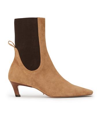 Tony Bianco Verona Butterscotch Suede 5cm Heeled Boots Brown | MMYFT93886